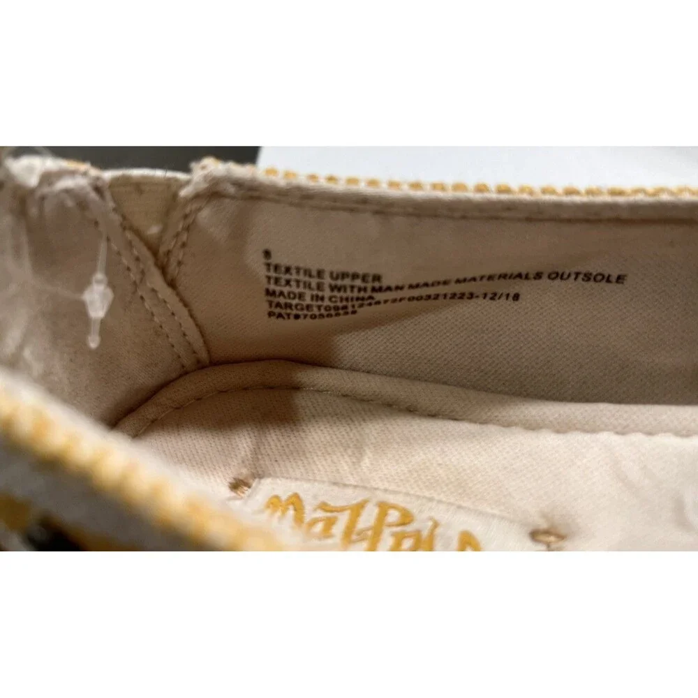 Mad Love Shoes Womens 8 Lydia Loafers Yellow White Striped Casual Comfort Flats